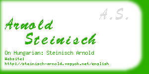 arnold steinisch business card